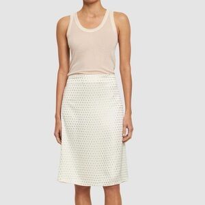 -NWT- WEWOREWHAT EMBELLISHED SKIRT IN WHITE SZ M